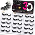 Cílios postiços Eliace Lashes Luxury Wispies 3D Mink 15 pares
