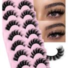 Cílios Postiços EYDEVRO Mink - 7 Pares - Look Natural e Fluído