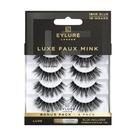 Cílios postiços Eylure Luxe Faux Mink Regal com cola, 4 pares Cílios postiços Eylure Luxe Faux Mink Regal com cola, 4 pares