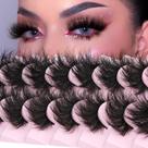 Cílios postiços FANXITON Fluffy 8D Volume 20 mm, pacote de 10 pares