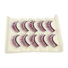 Cílios postiços HEALLILY Diamond Faux Lashes 5 pares de roxos