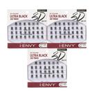 Cílios postiços i-Envy 3D Trio Ultra Black Lash Medium (pacote com 3)