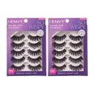 Cílios postiços i-Envy So Wispy 10 pares de cabelo 100% humano x2