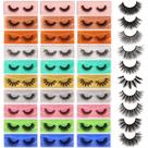 Cílios postiços LANFLOWER 30 pares 3D Faux Mink 10 estilos