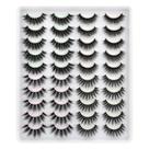 Cílios postiços Lanflower Natural Look 3D Faux Mink 20 pares