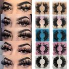 Cílios postiços Ninglash 25 mm Mink, pacote com 10 estilos