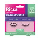 Cílios Ricca Efeito 3D Volume 03 Médio 406 Cílios Ricca Efeito 3D Volume 03 Médio 406