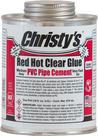 Cimento de PVC Christy's Red Hot Clear Glue 473 ml (16 fl oz)