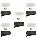 Cinco Kits Caixa de Passagem Split POP + Tampa Split POP TPP003 + Luva PVC Rosca 3/4