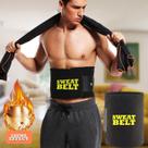 Cinta Abdominal Para Suar Barriga Efeito Sauna Neoprene Ajustável Queima Calórica Treino Em Casa