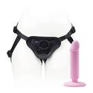 Cinta Ajustável Strap On com Prótese Rosa de Silicone 14x2,9cm