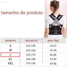Cinta Corretor Postural Magnético Unissex Dor Ajusta Postura