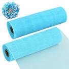 Cinta de Malla Decorativa TONIFUL 10 cm x 9 m Azul Claro 2 Rollos Cinta de Malla Decorativa TONIFUL 10 cm x 9 m Azul Claro 2 Rollos