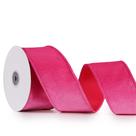 Cinta Decorativa DINDOSAL de Terciopelo con Alambre 6.5 cm x 9 m Rosa Fucsia