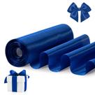Cinta Decorativa FAKILO de Satén Azul 8 Pulgadas x 20 m