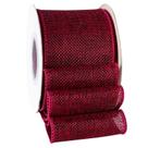 Cinta Decorativa SDZMDL de Arpillera con Alambre 6,35 cm x 9,1 m Rojo Oscuro Cinta Decorativa SDZMDL de Arpillera con Alambre 6,35 cm x 9,1 m Rojo Oscuro