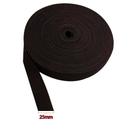 Cinta Fita Fixadora Elástica Crochet 25mm 10 Mts Cor: Preta