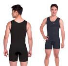 Cinta Modelador Masculino Short Body Regata Fecho Frontal Com Abertura Higiênica Pós Cirúrgica 1621