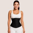 Cinta Modeladora 12 Barbatanas Preta Feminina Redutor Medida Abdominal Faixa Cetinete Original