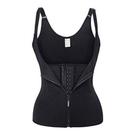 Cinta Modeladora Dupla Compressão Redutor Ziper Preto XXXL - Shopmix