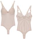 Cinta Modeladora Feminina Fio Dental Em Cetinete Body Corset