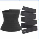 Cinta Modeladora INVISÍVEL Faixa Cintura Queima Gordura Preta Wrap Waist Trainer Tape