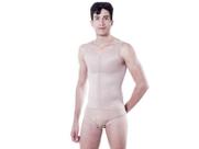 Cinta Modeladora Regata Masculina com Cueca Chocolate DC015 Doron