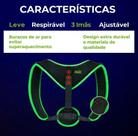 Cinta Para Postura Magnética Aliviador De Tensões Nas Costas E Ombros Colete Postural Ajustável