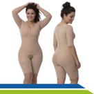 Cinta Plus Size Completa Com Mangas Curtas e Pernas Curtas