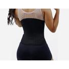 Cinta Preta 12 Barbatanas Modeladora Abdominal Feminina Redutora de Medida Cintura Confortável