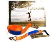Cinta Slackline 9 Metros X 50mm C/catraca Gancho J - MAVE