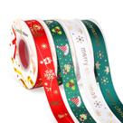 Cintas Navideñas Livtoch 4 Rollos 22.5 yd 2 cm Satín Mix