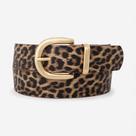 Cinto Animal Print Feminino Onça Claro