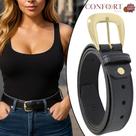 Cinto Casual Feminino Couro Legítimo Conforto Estilo Vários Estilos