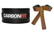 Cinto Cinturão Fivela Preto com forro e Straps