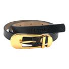 Cinto Classe Couro Feminino Fino Fivela Metal Dourado CF165 Cinto Classe Couro Feminino Fino Fivela Metal Dourado CF165