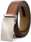 Cinto com catraca de couro Belt CHAOREN para homens - ajuste personalizável