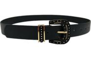 Cinto Com Fivela Metal Grosso Feminino Sintético Estiloso ZX-N60