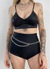 Cinto corporal bodychain corrente dupla folheado a Ouro e Prata