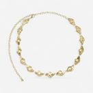 Cinto Corrente Concha Pérola Feminino Dourado