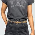 Cinto Corrente Feminino Duplo Com Fivela E Ponteira Luxo New