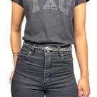 Cinto Corrente Fino Moda Blogueira Com Fivela Coração Luxo