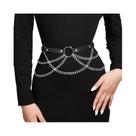 Cinto Corrente Gótico Sexy em Couro PU para Mulheres - Acessório para Festivais Cinto Corrente Gótico Sexy em Couro PU para Mulheres - Acessório para Festivais