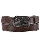 Cinto Country Couro Fivela Metal Cowboy na Cruz Masculino Cinto Country Couro Fivela Metal Cowboy na Cruz Masculino