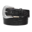 Cinto Country Cow Way em Couro Croco Preto 31378