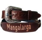 Cinto Country em Couro com Apliques Mangalarga