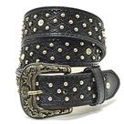 Cinto Country Feminino Em Couro Atrevidus Com Strass/cravo Primavera Cinto Country Feminino Em Couro Atrevidus Com Strass/cravo Primavera