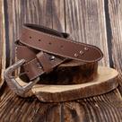 Cinto Country Feminino Estilo Boiadeira Rodeio Em Couro com Cravos