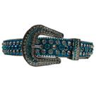Cinto Country Feminino Pedraria Azul
