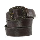 Cinto Country Masculino Feminino Trabalhado Couro Estampa Floral Nossa Senhora Aparecida